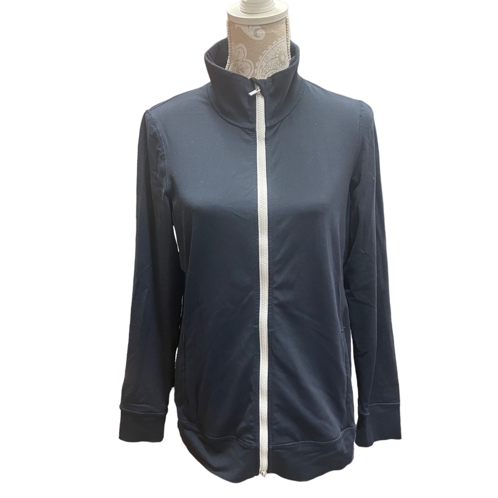 WORTH Performance Jacket Zip Front Navy Size Small